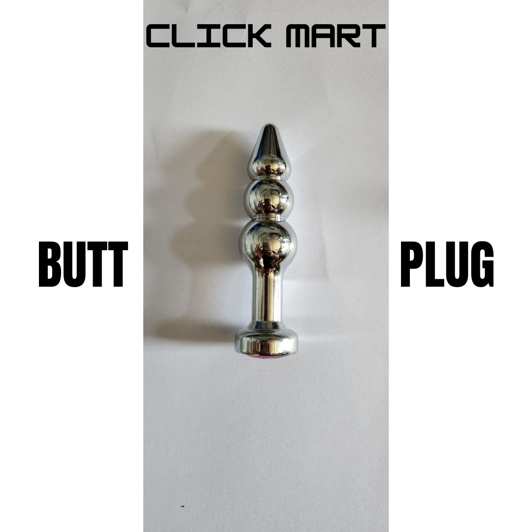 Butt Plug - Anal Plug Design 4 Smooth Solid Metal