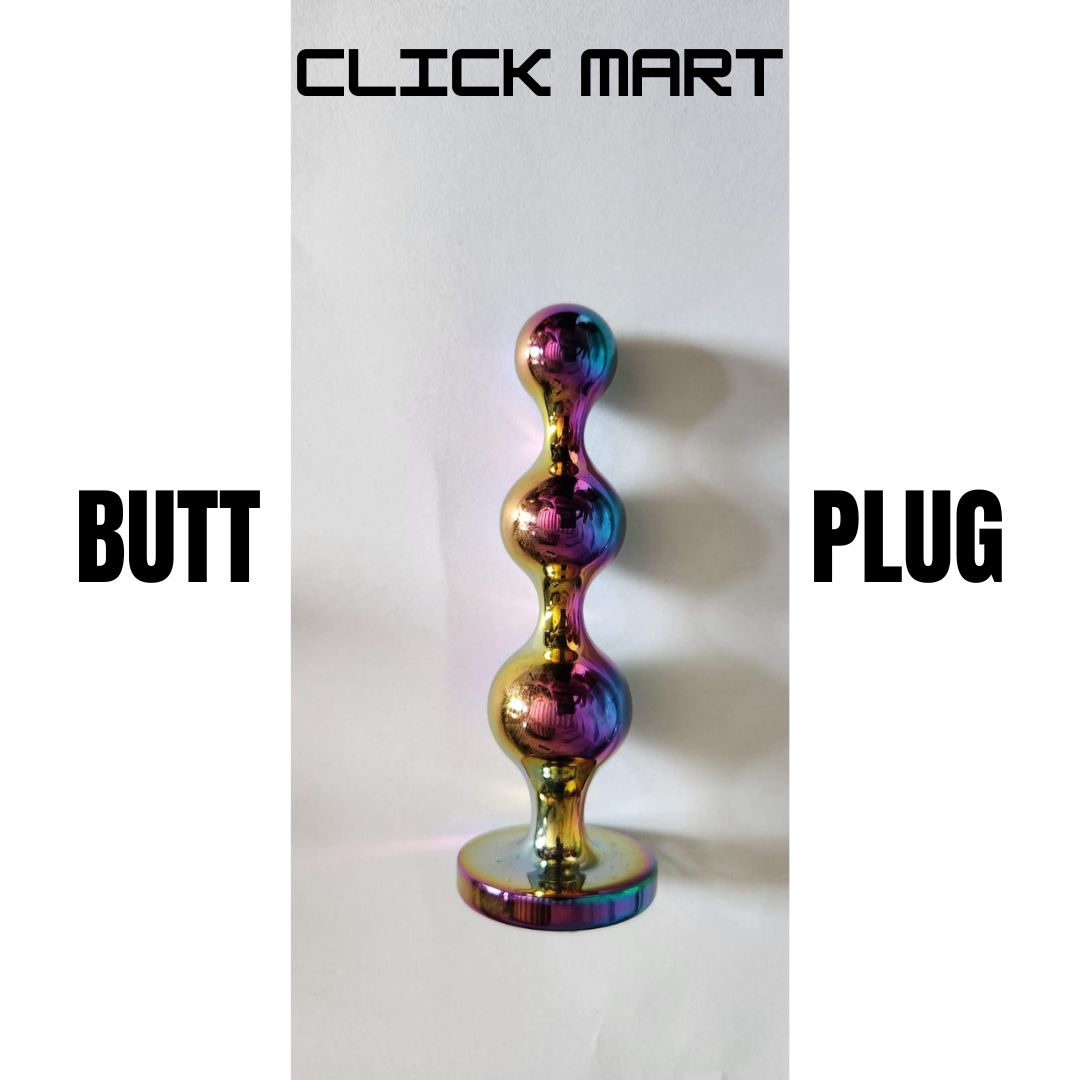 Butt Plug - Anal Plug Design 5 Smooth Solid Metal
