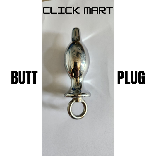 Butt Plug - Anal Plug Design 1 Smooth Solid Metal